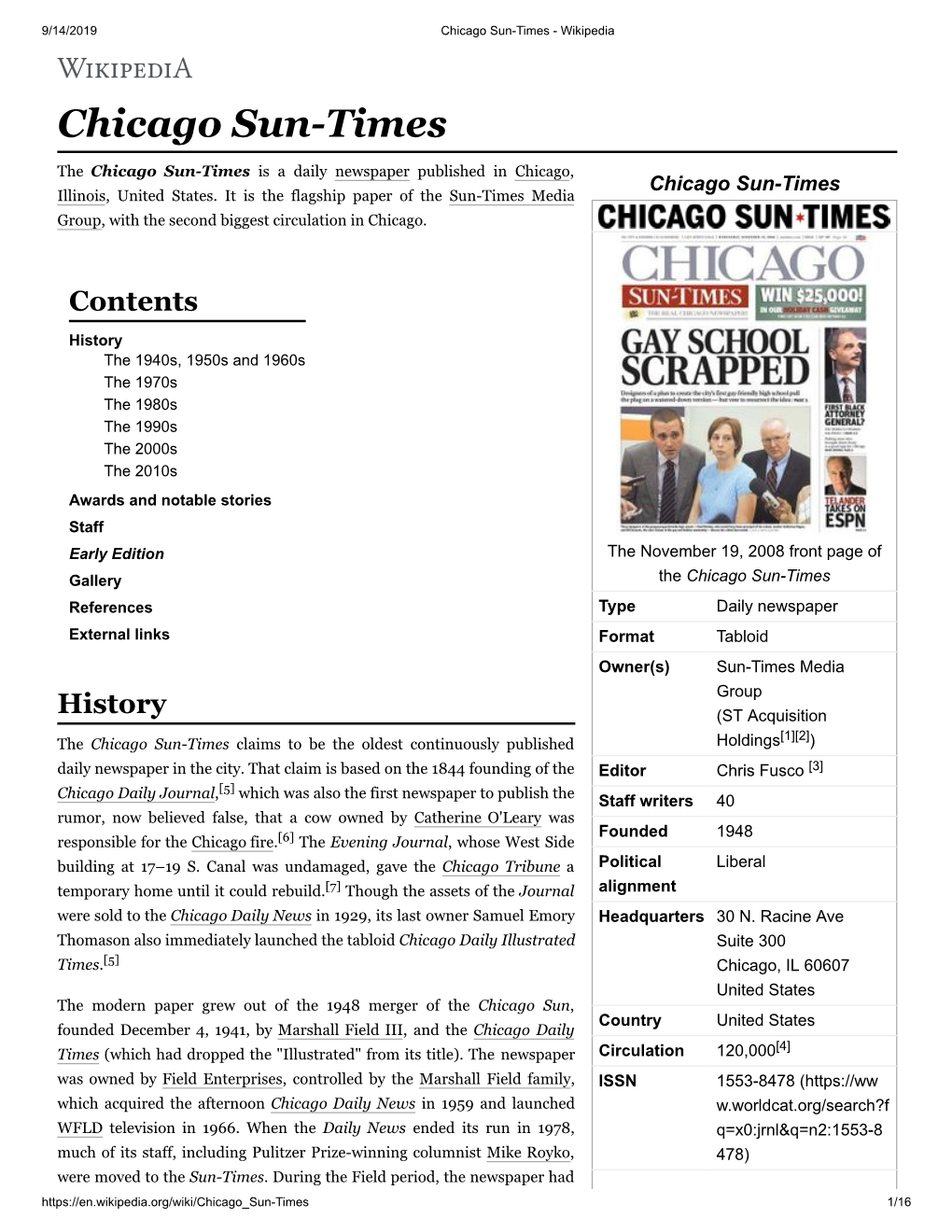 Chicago Sun-Times - Wikipedia