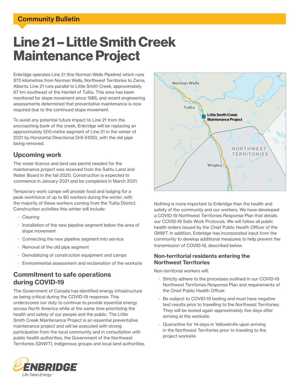 Line 21 – Little Smith Creek Maintenance Project