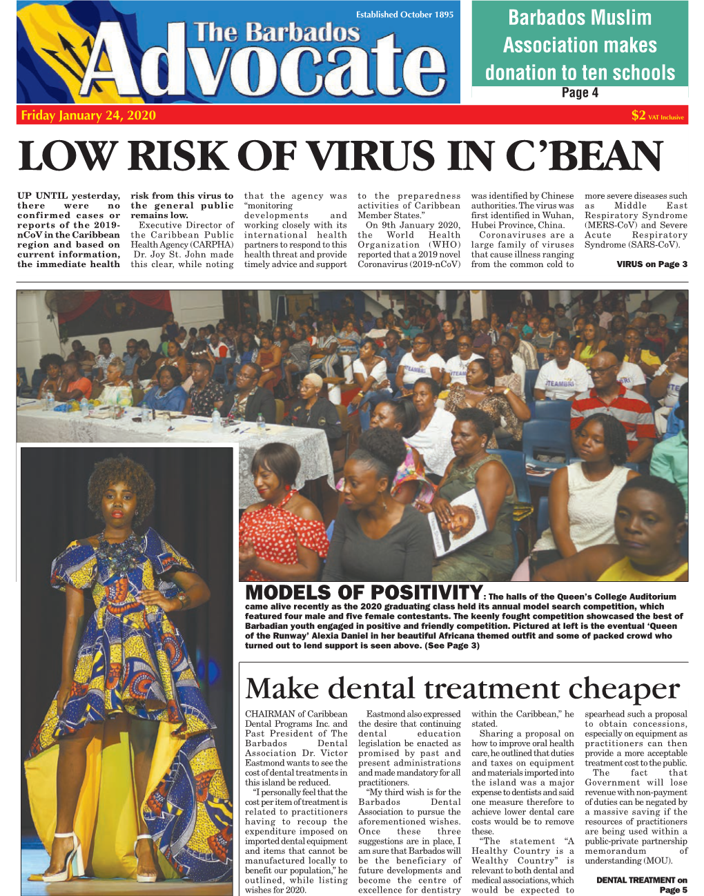 Low Risk of Virus in C'bean