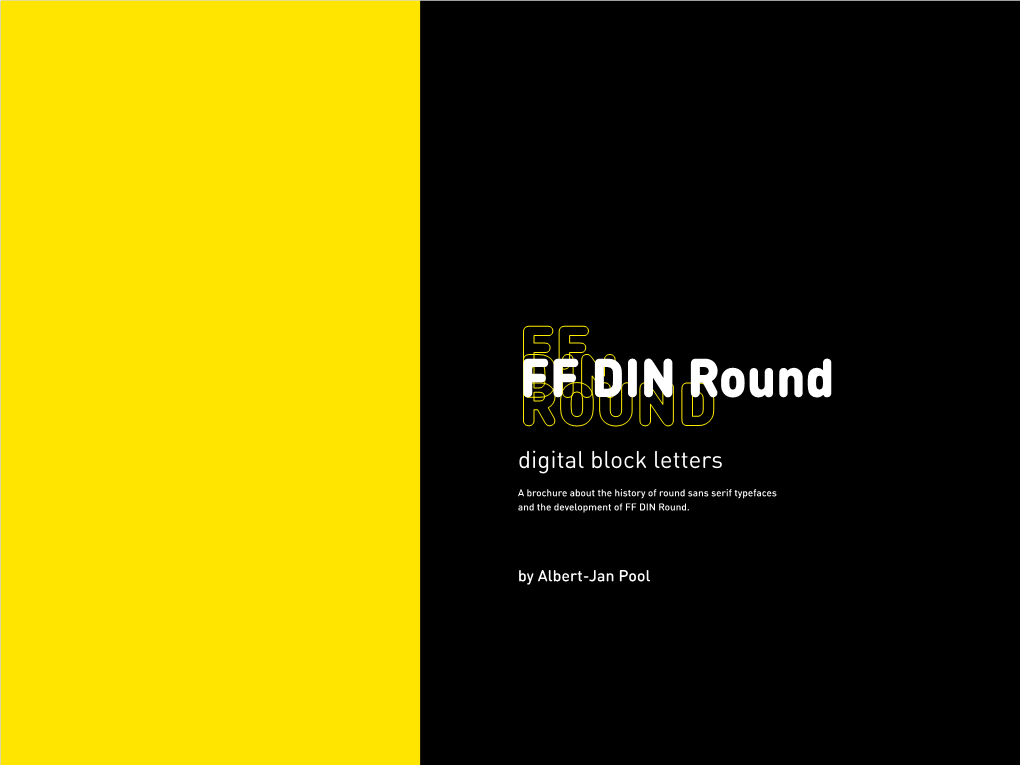 FF DIN Round Digital Block Letters