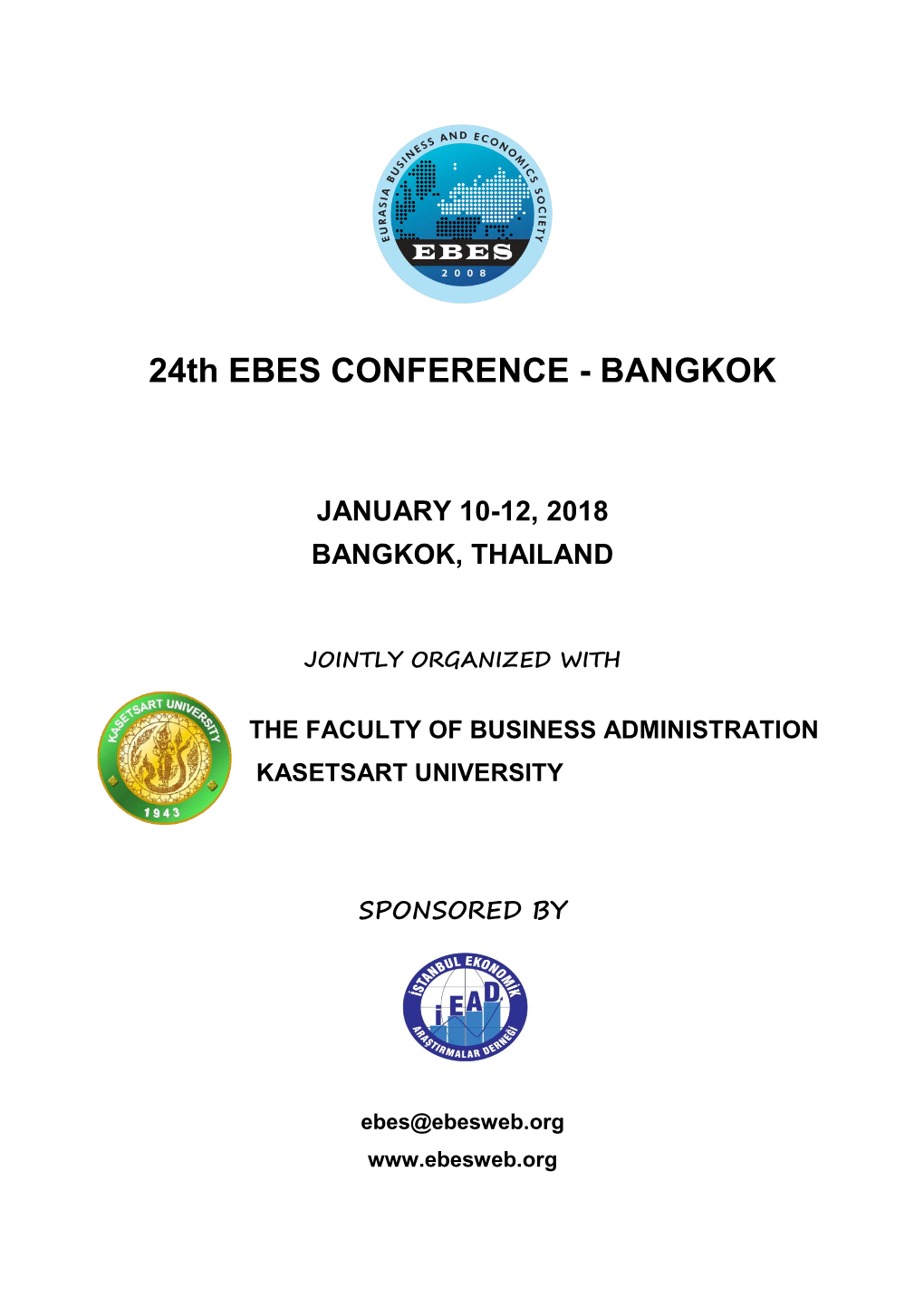 24Th EBES CONFERENCE - BANGKOK