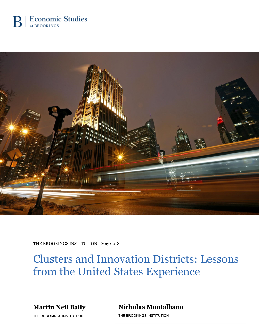 Clusters and Innovation Districts: Lessons from the United States Experience