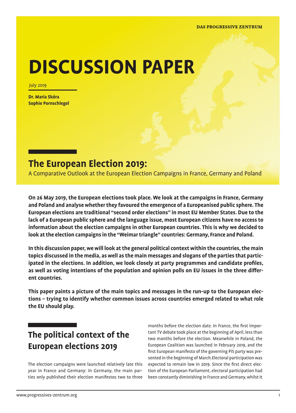 The European Election 2019: a Comparative Outlook at the European Election Campaigns in France, Germany and Poland