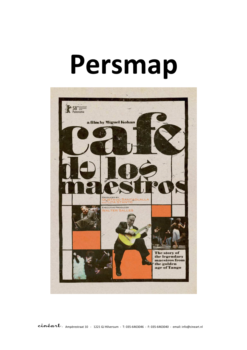 Persmap Cafe De Los Maestros