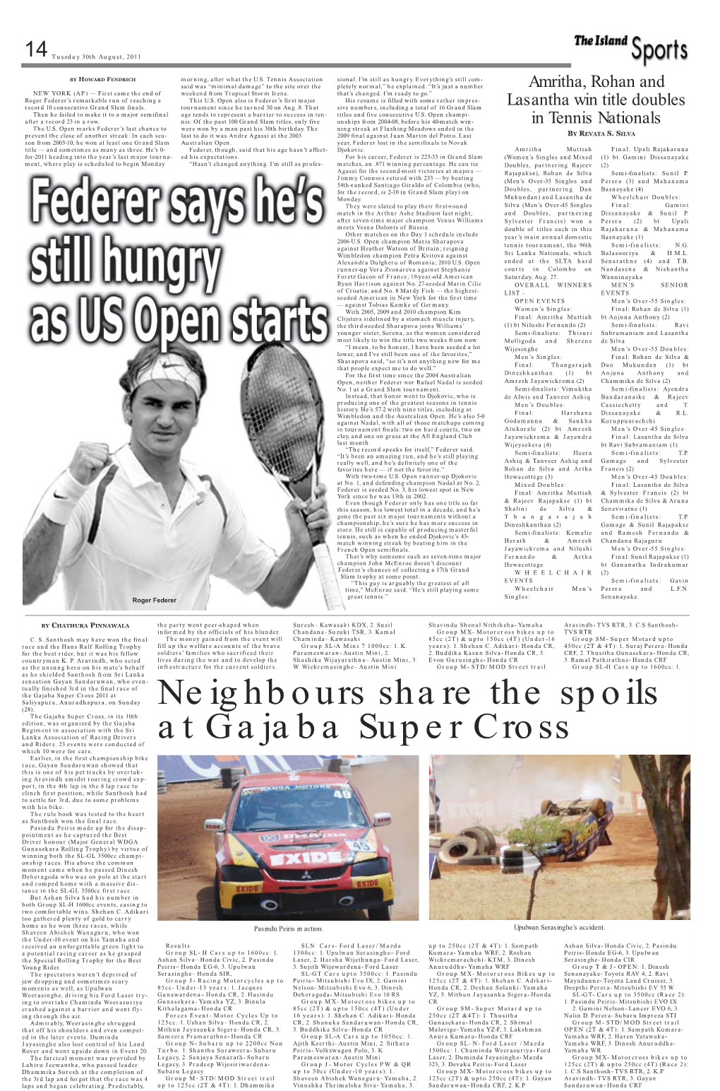 Neighbours Share the Spoils at Gajaba Super Cross