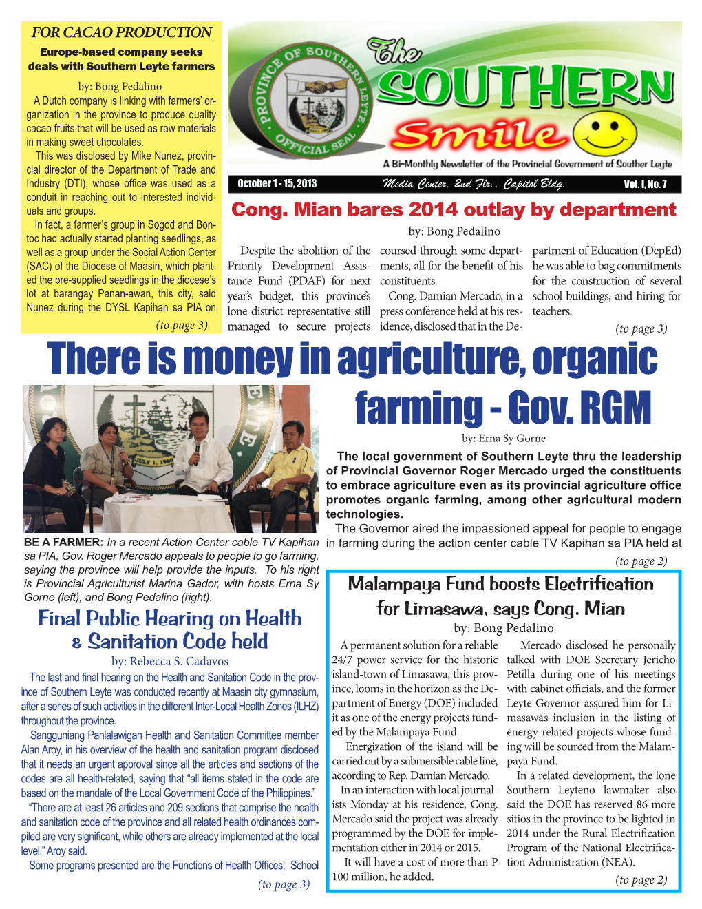 There Is Money in Agriculture, Organic Farming - Gov