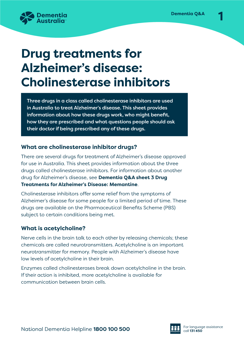 Cholinesterase Inhibitors