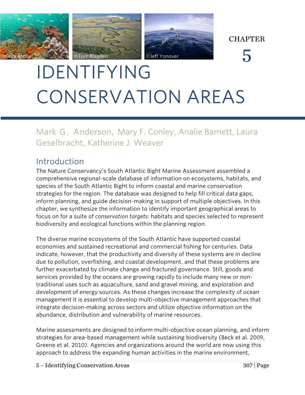 Identifying Conservation Areas 5