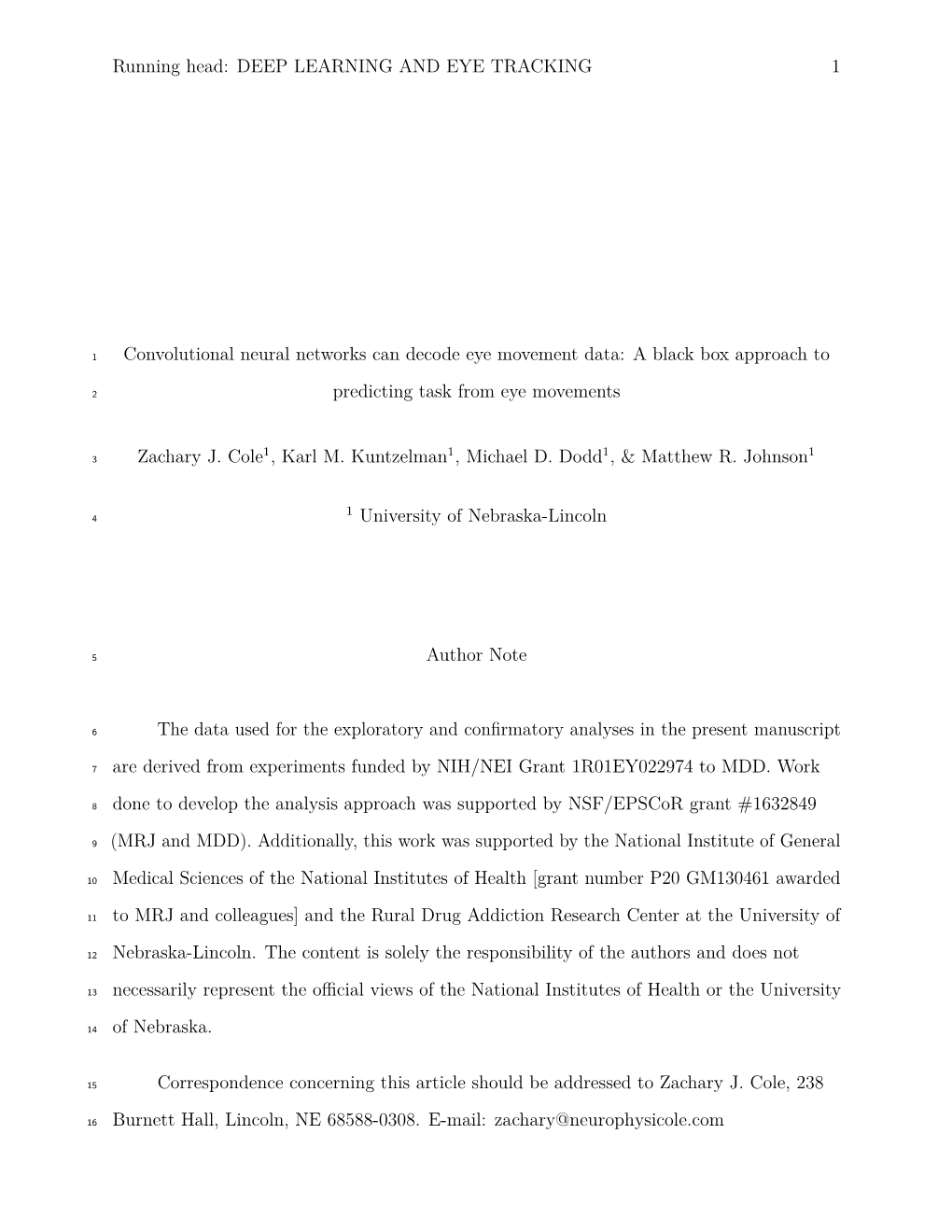 Convolutional Neural Networks Can Decode Eye Movement Data: a Black Box Approach To