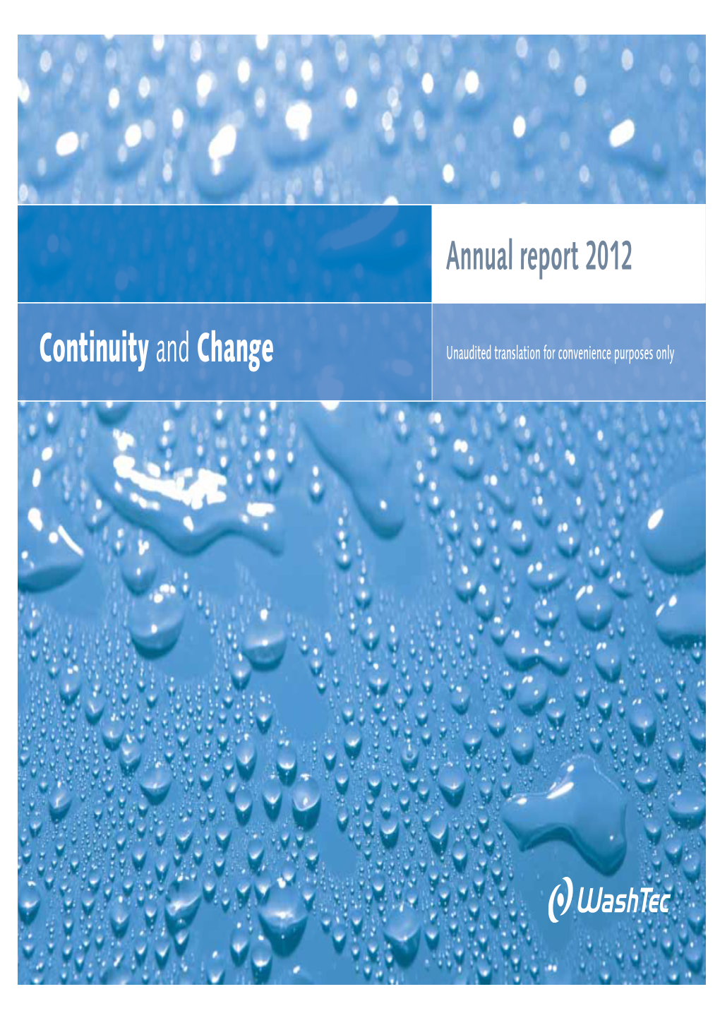 Annual Report 2012 Continuity and Change