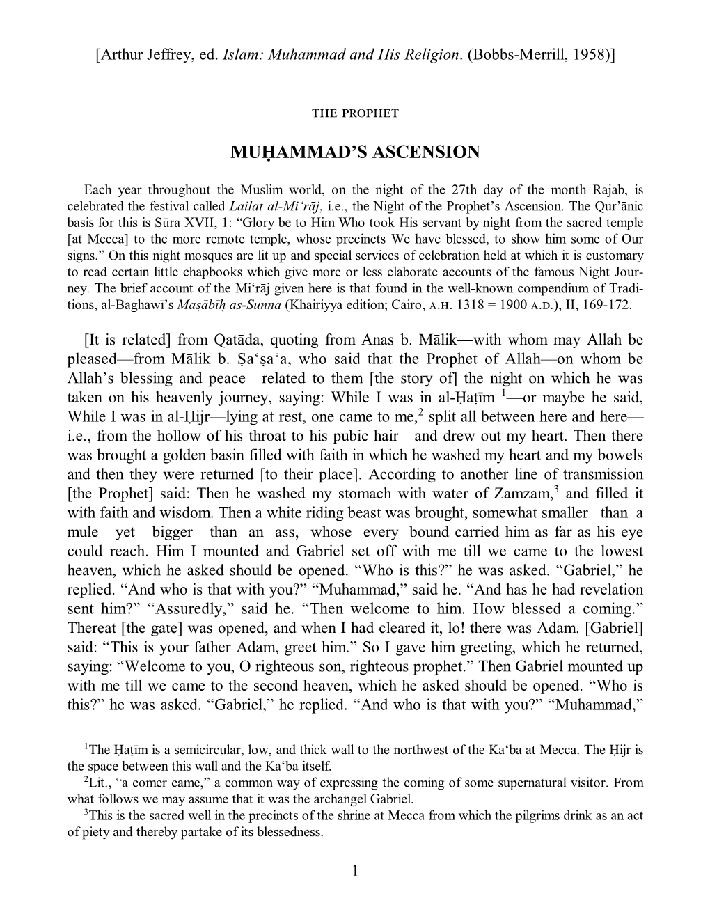 Muhammad's Ascension