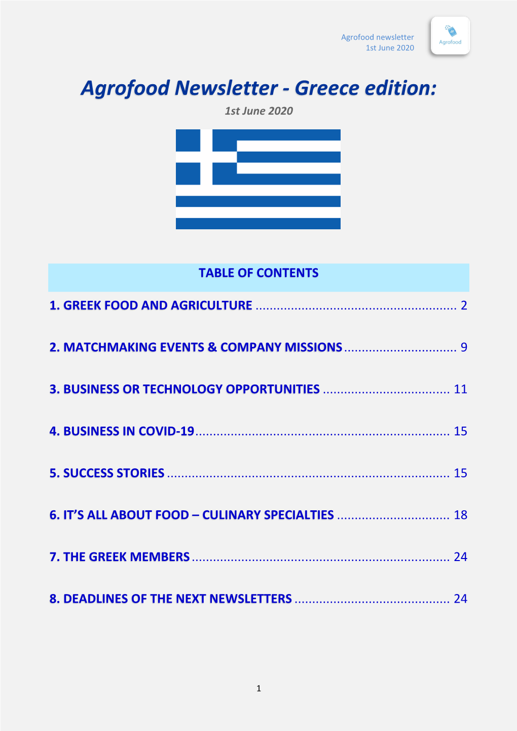 Greece Edition: 1St June 2020