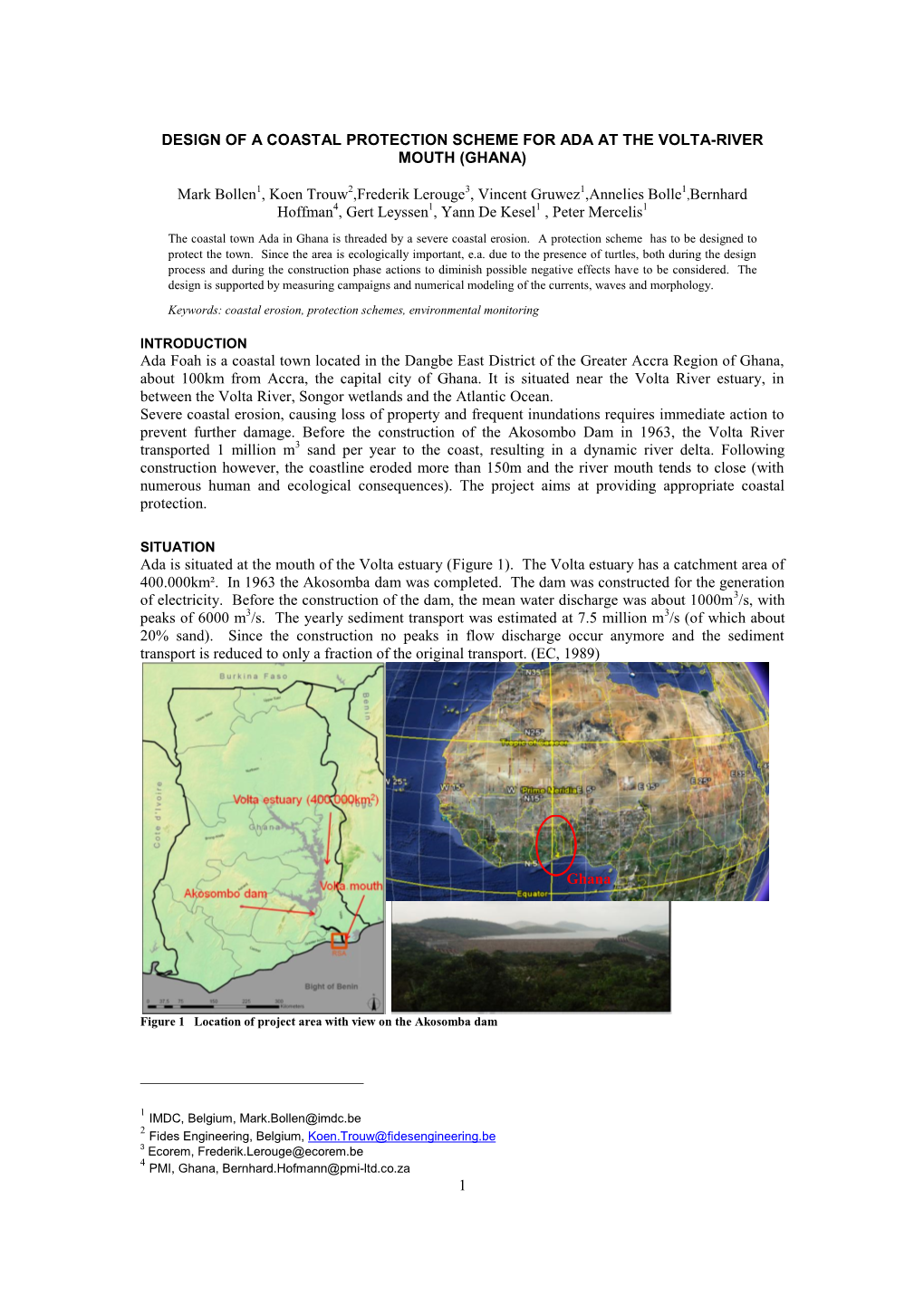 1 Design of a Coastal Protection Scheme for Ada At