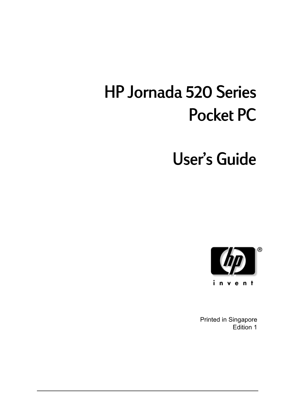 HP Jornada 520 Series User Guide