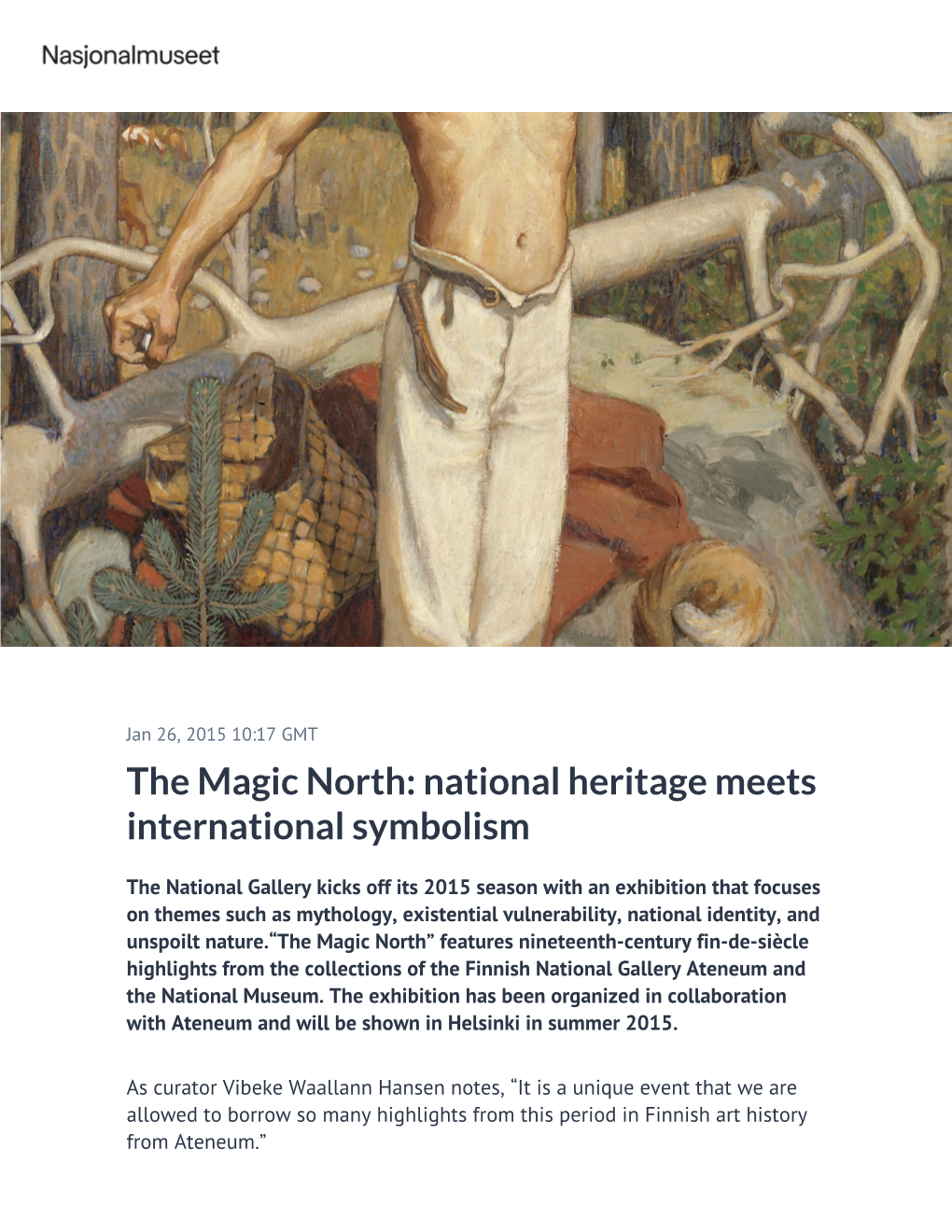 National Heritage Meets International Symbolism