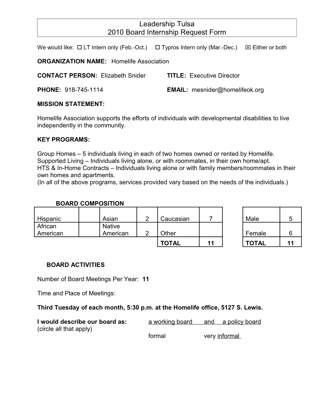 2010 Board Internship Request Form s2