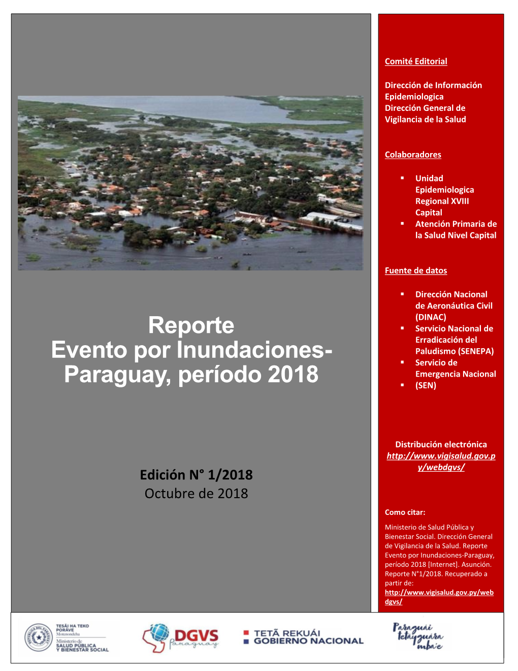 Reporte De Inundaciones | N° 1/2018