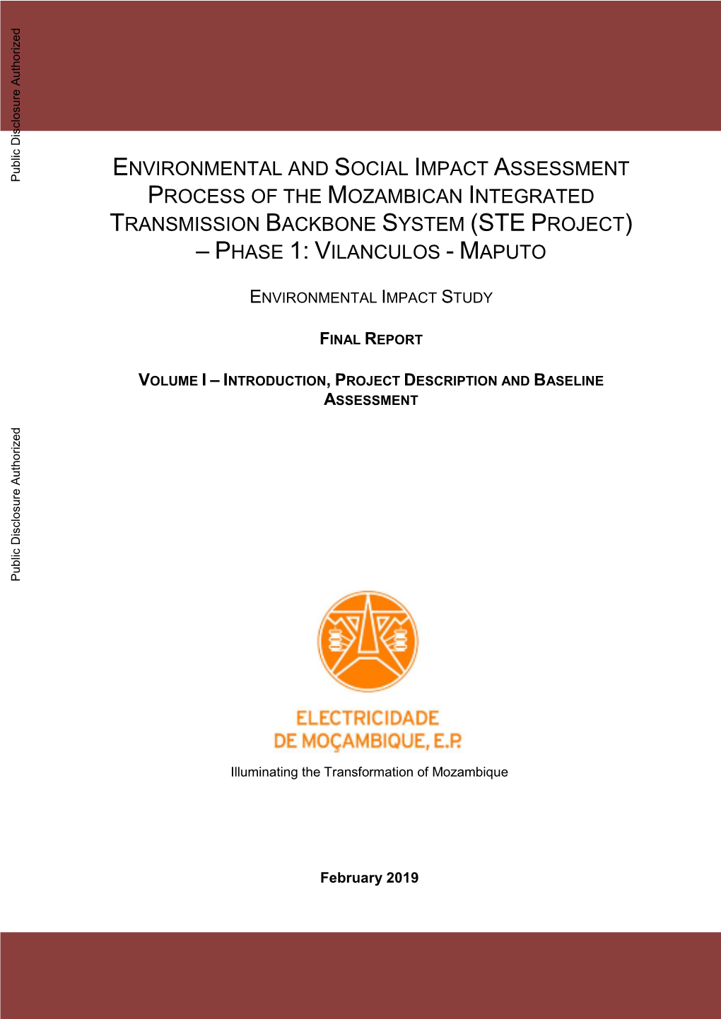 Environmental and Social Impact Assessment