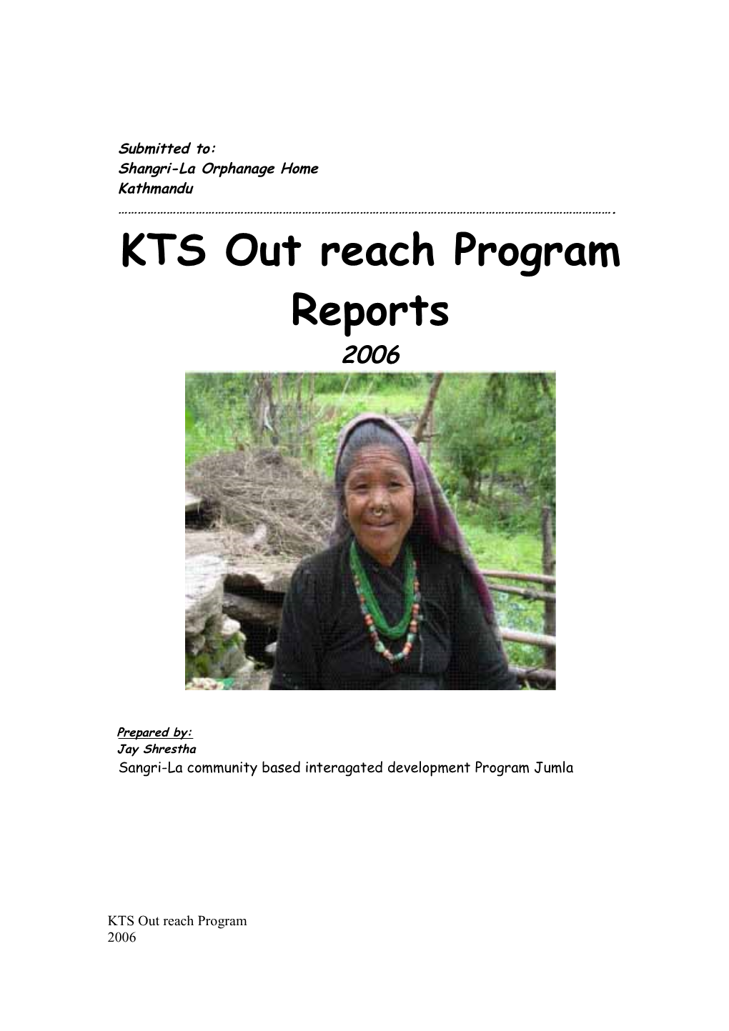 KTS Outreach Program Reports