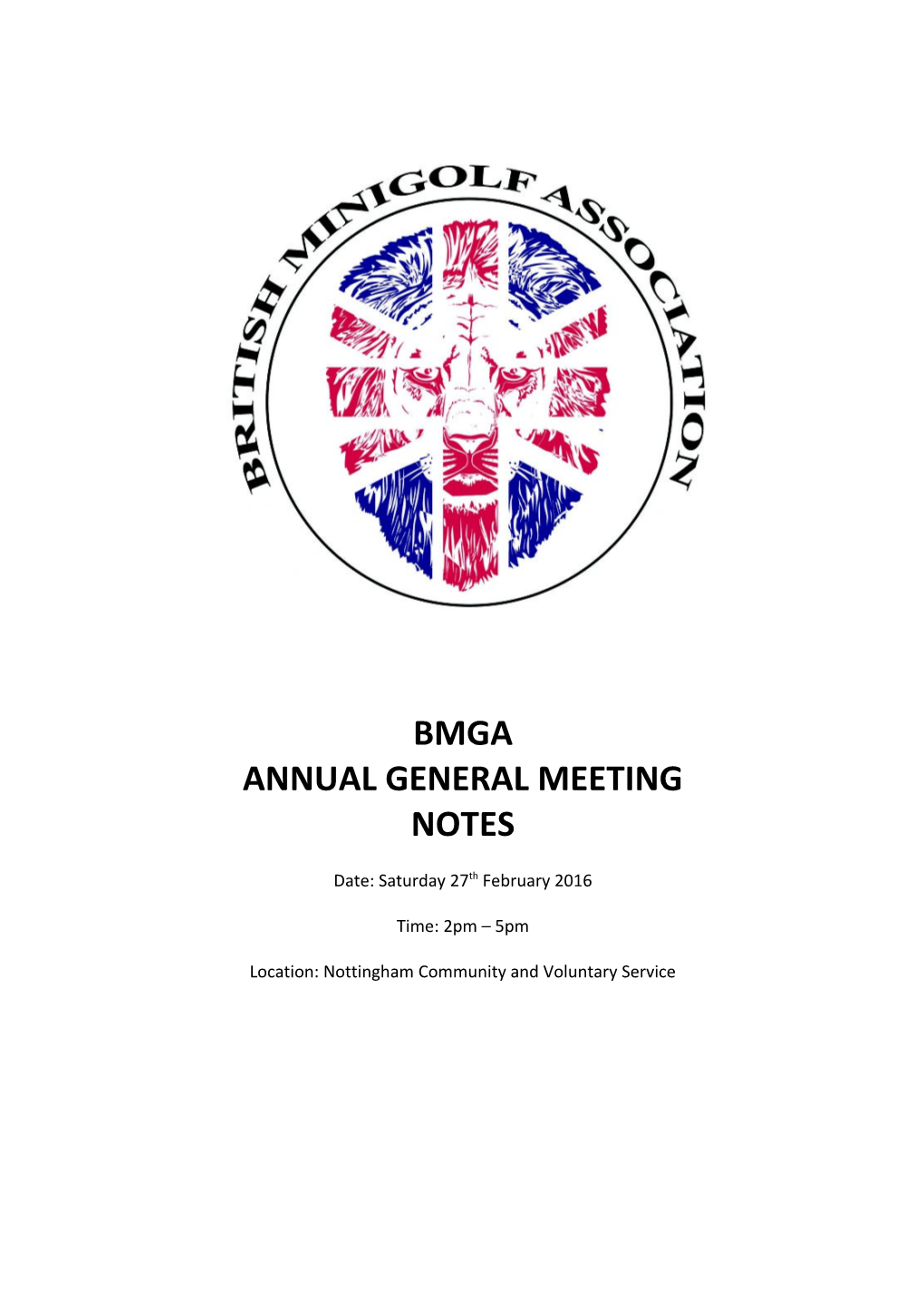 Bmg Agm Info Pack 2013