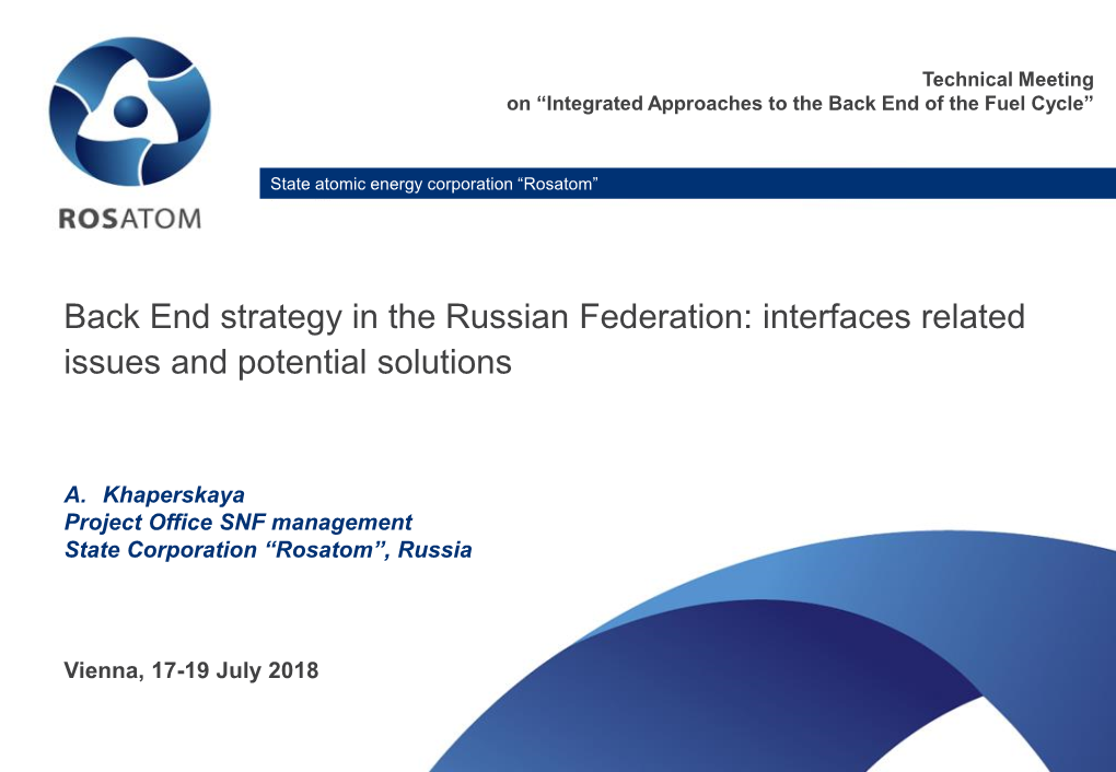 Russia Integrated Approaches BE