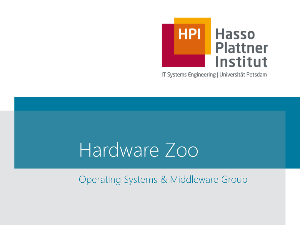 Hardware Zoo