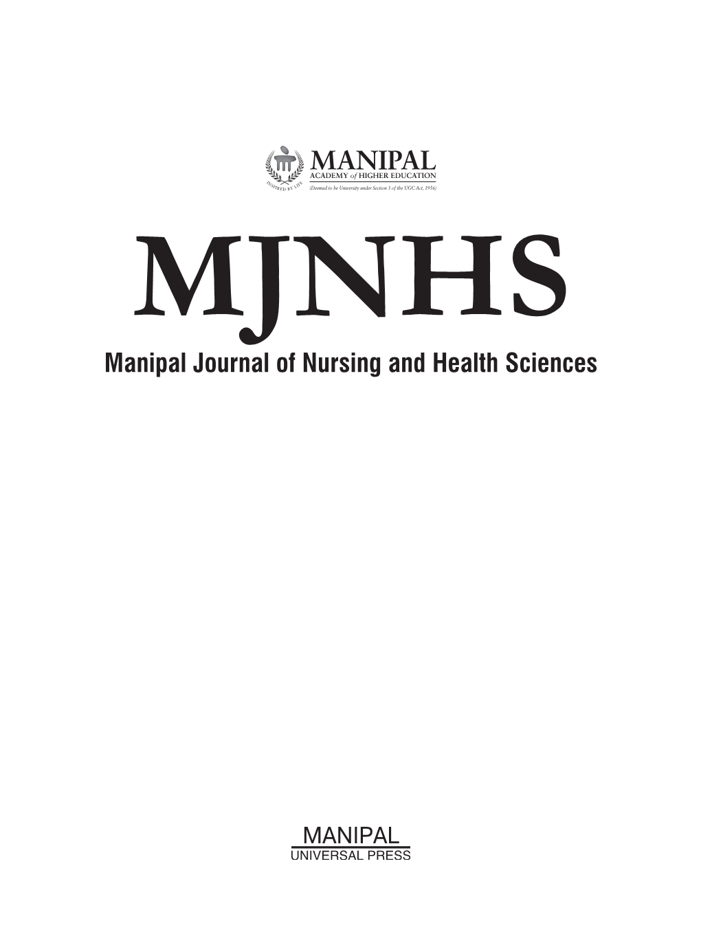 Manipal Journal of Nursing and Health Sciences