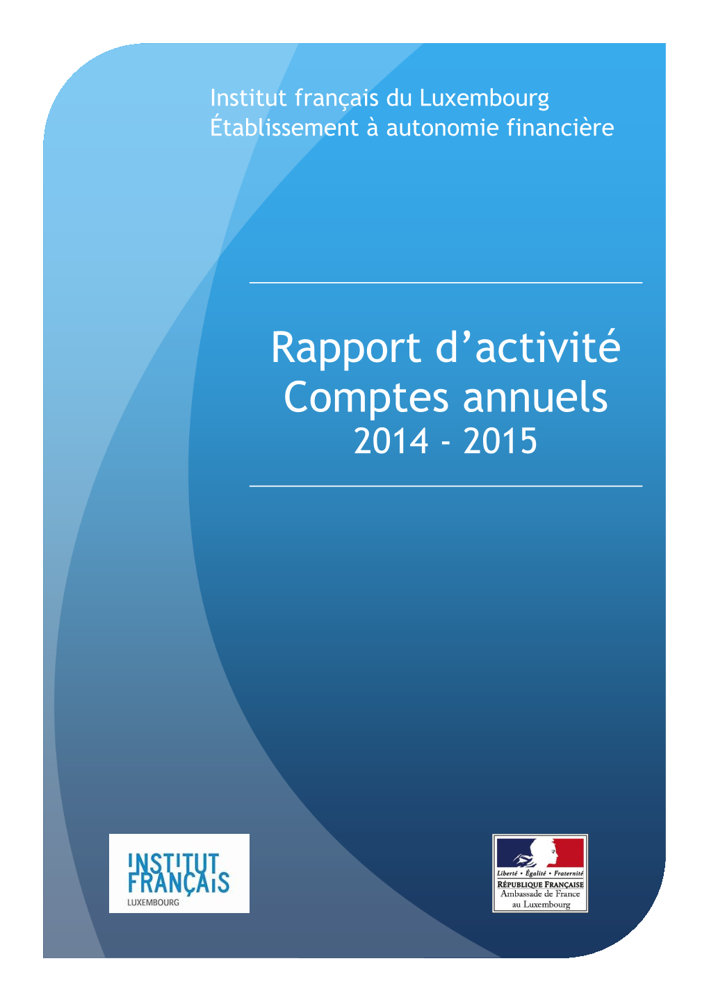 Rapport D'activité Comptes Annuels