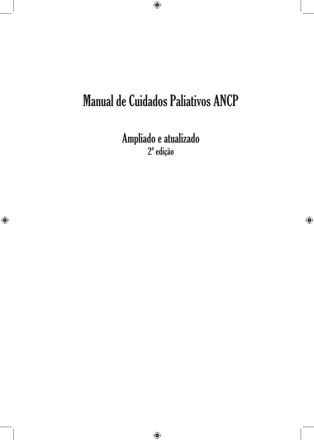 Manual De Cuidados Paliativos ANCP