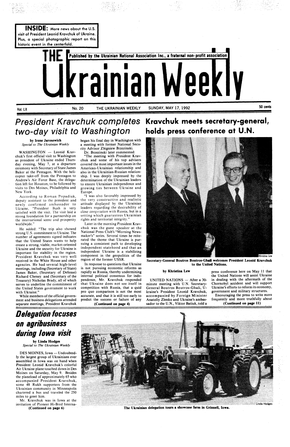 The Ukrainian Weekly 1992