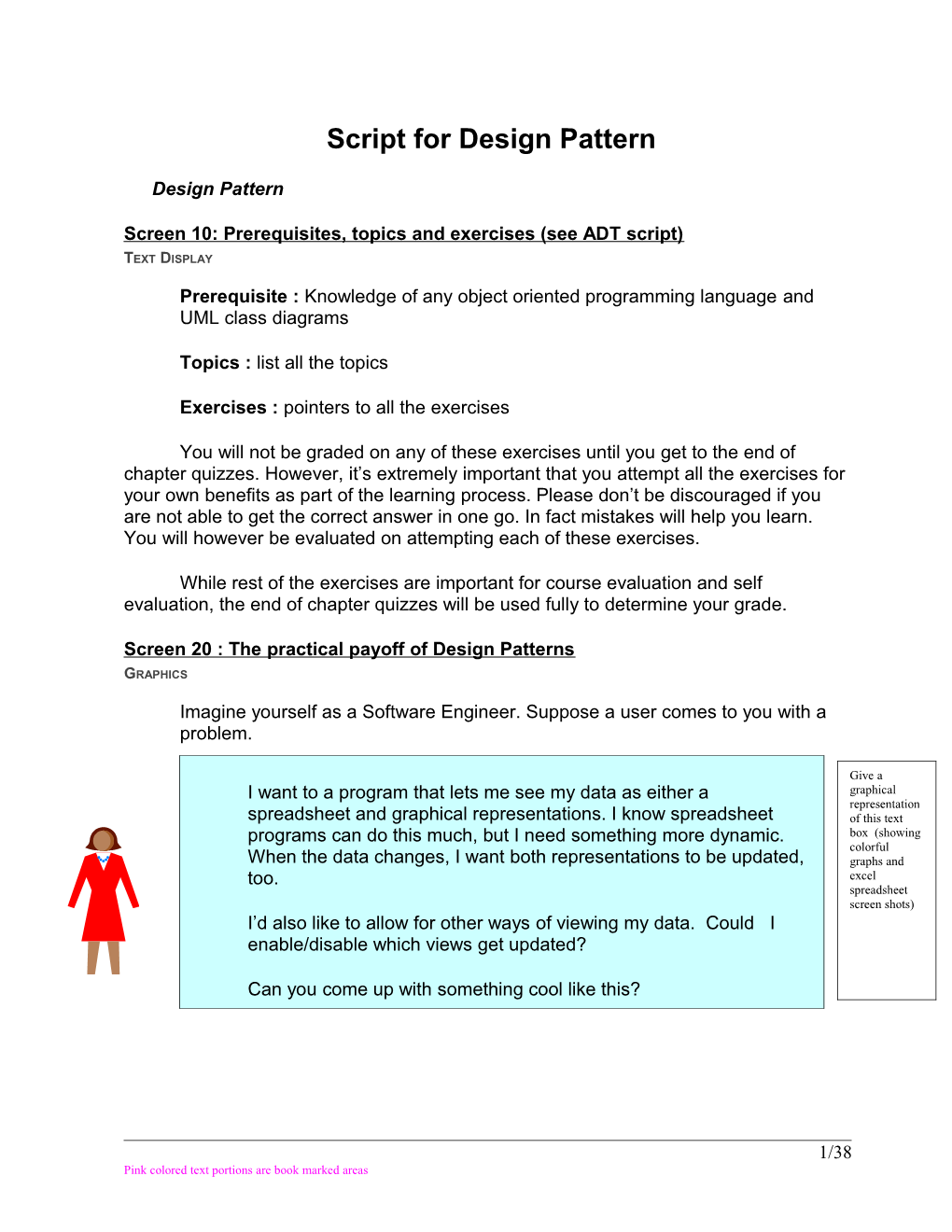 Script for Design Pattern