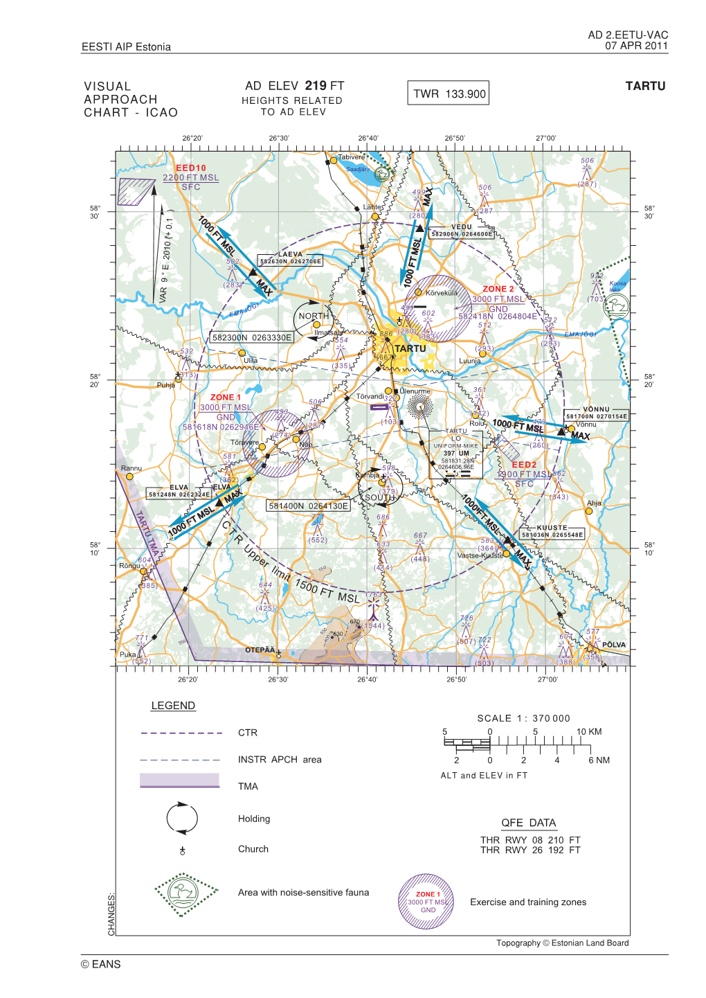 Tartu Visual Approach Chart