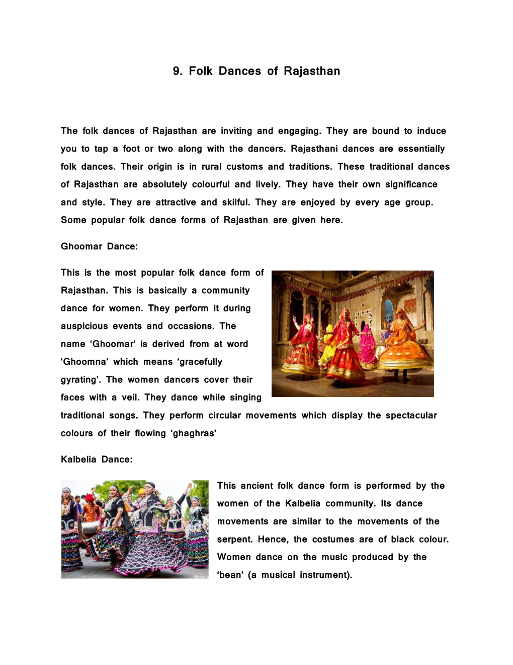 9. Folk Dances of Rajasthan