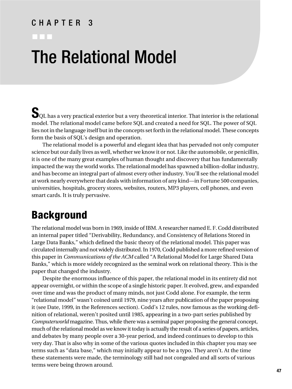 The Relational Model