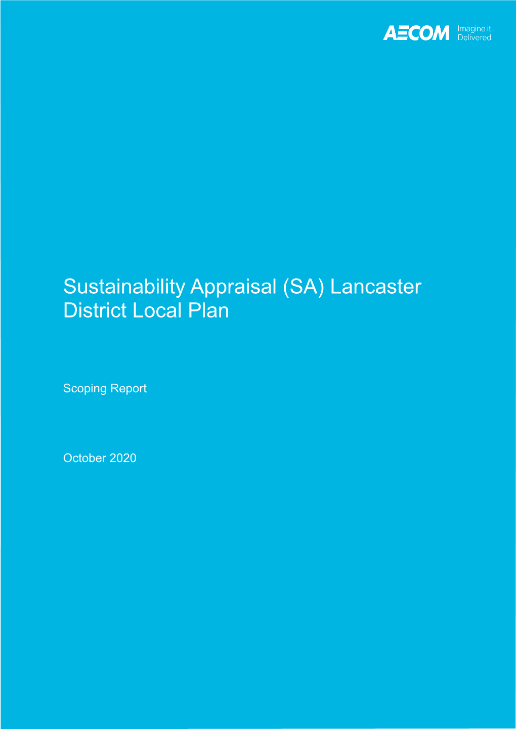 Lancaster Local Plan SA Scoping Report