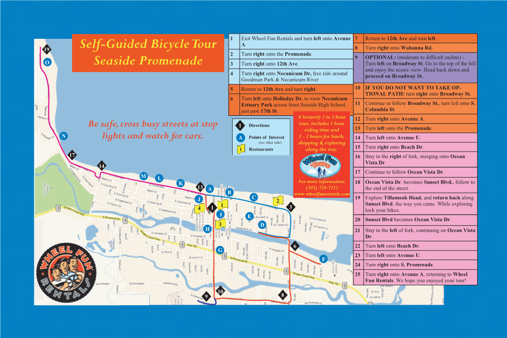 Self-Guided Bicycle Tour Seaside Promenade