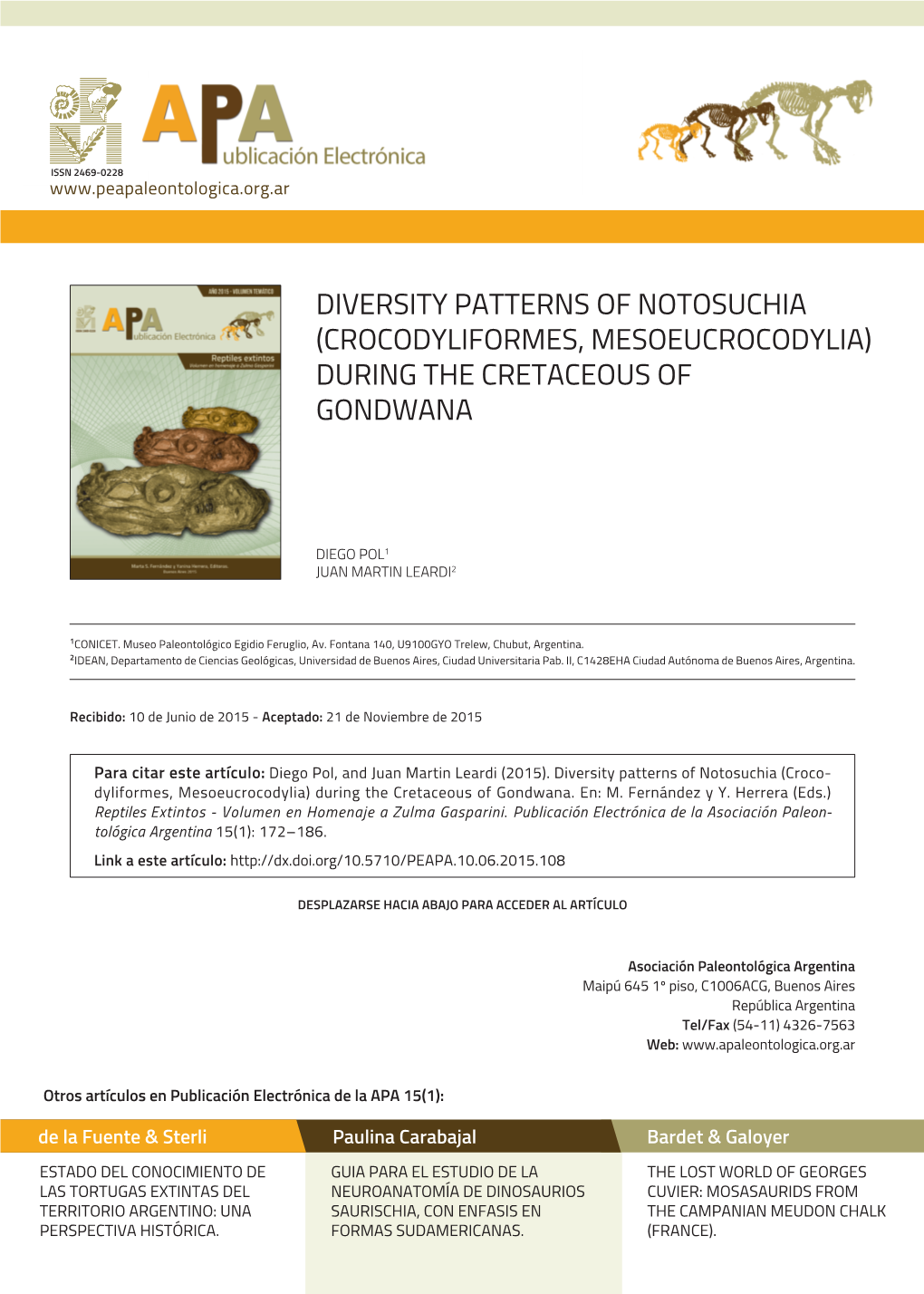 Diversity Patterns of Notosuchia (Crocodyliformes, Mesoeucrocodylia) During the Cretaceous of Gondwana