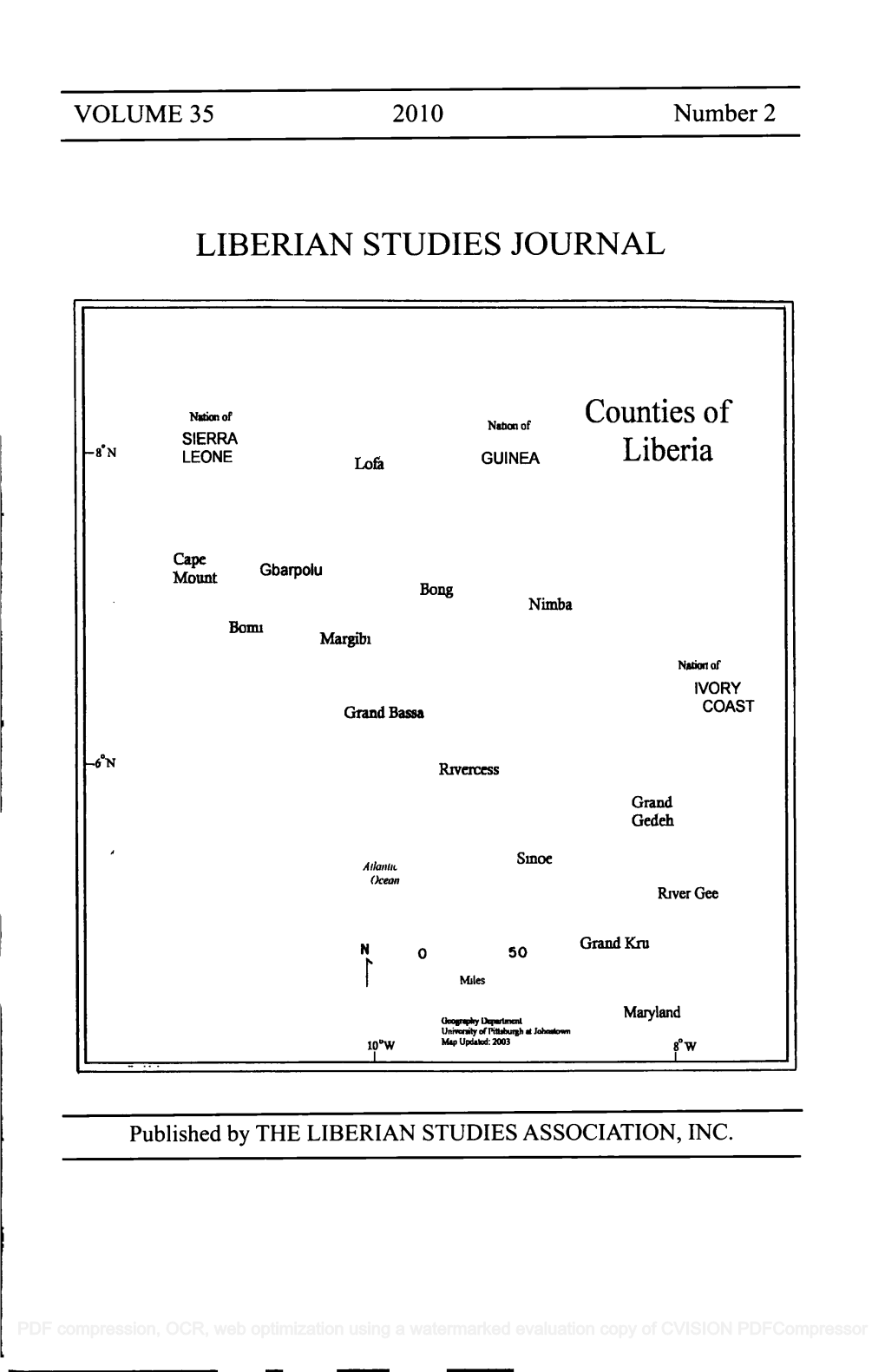 Liberian Studies Journal