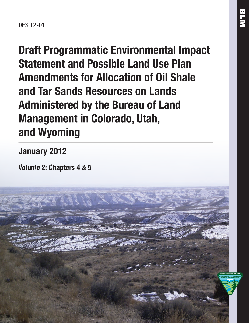 Draft Programmatic Environmental Impact Statement and Possible