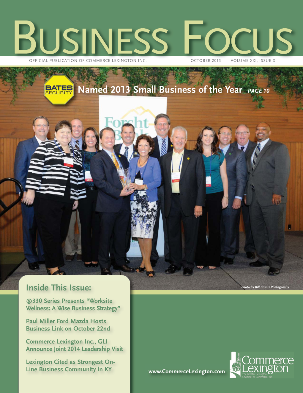 Named 2013 Small Business of the Year PAGE 10