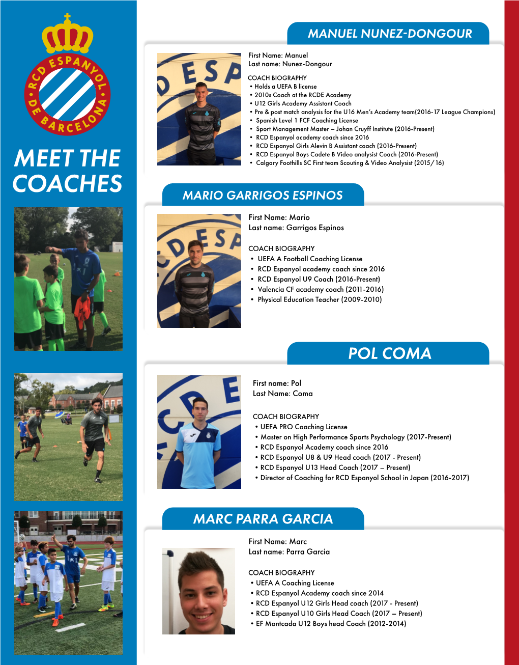 Meet the Coaches Sergi Gras