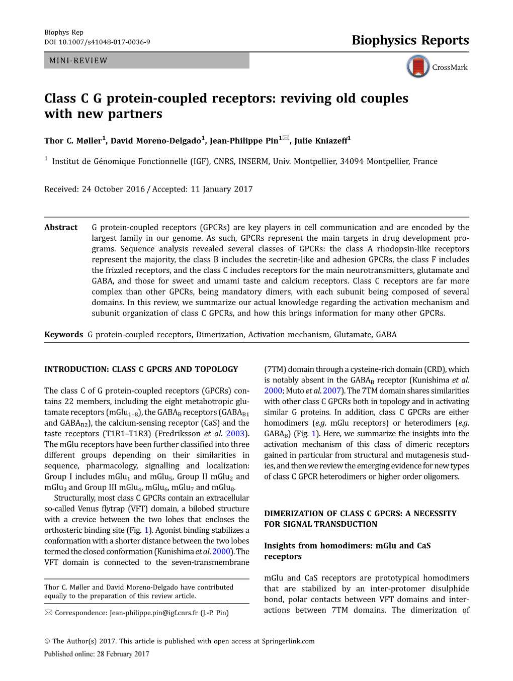 Class C G Protein-Coupled Receptors: Reviving Old Couples with New Partners