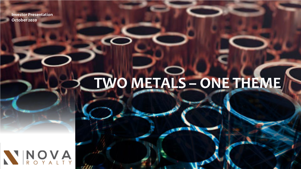 Two Metals – One Theme