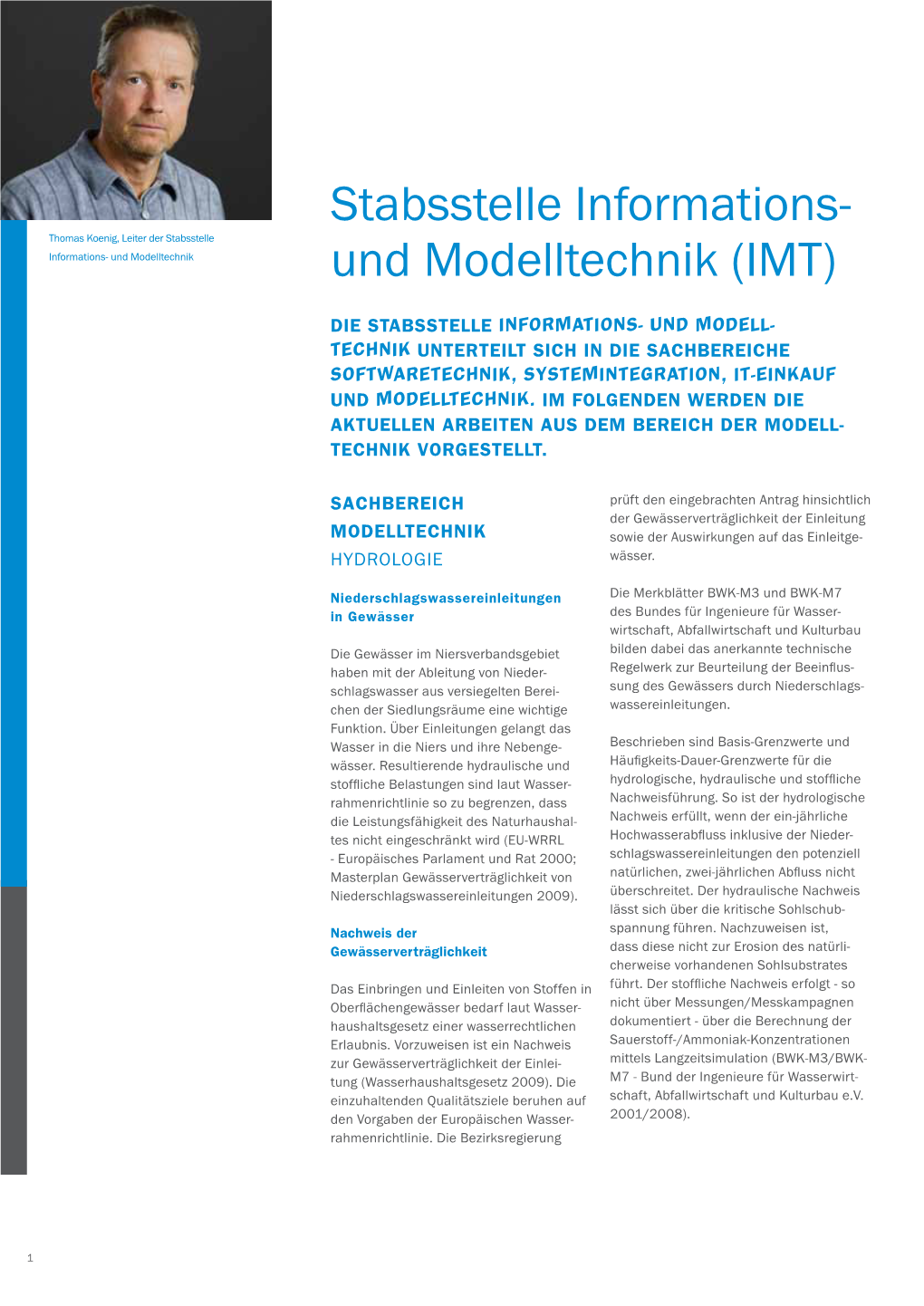 Stabsstelle Informations- Und Modelltechnik Und Modelltechnik (IMT)