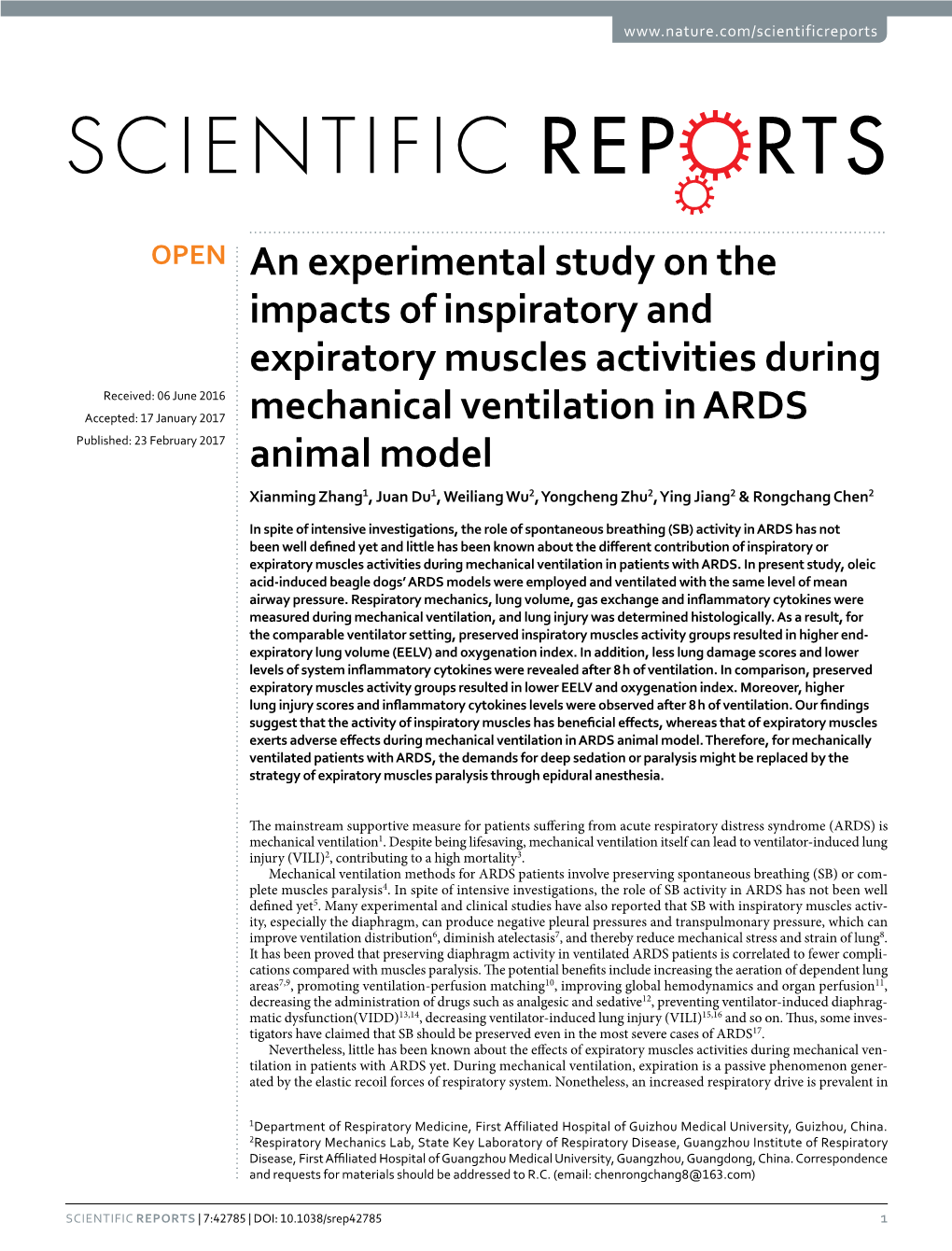 An Experimental Study on the Impacts of Inspiratory and Expiratory