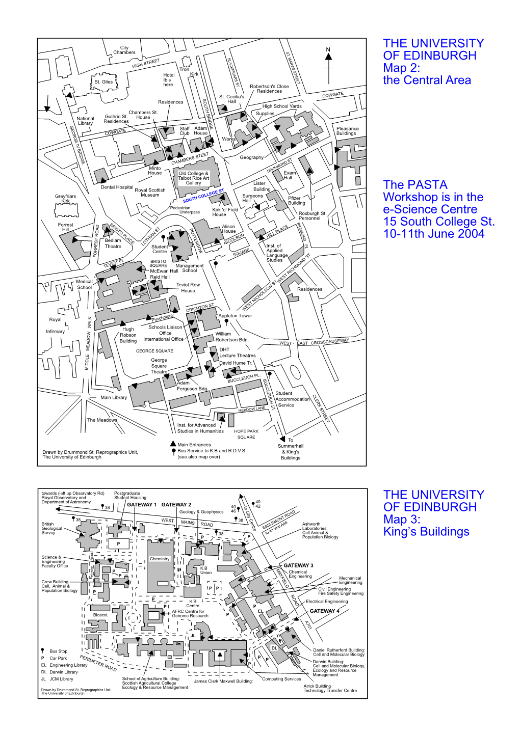 King's Buildings the UNIVERSITY of EDINBURGH Map 2