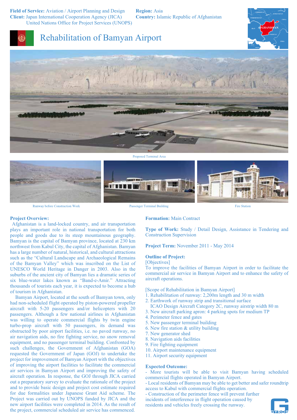 Rehabilitation of Bamyan Airport QATAR INDIA UAE