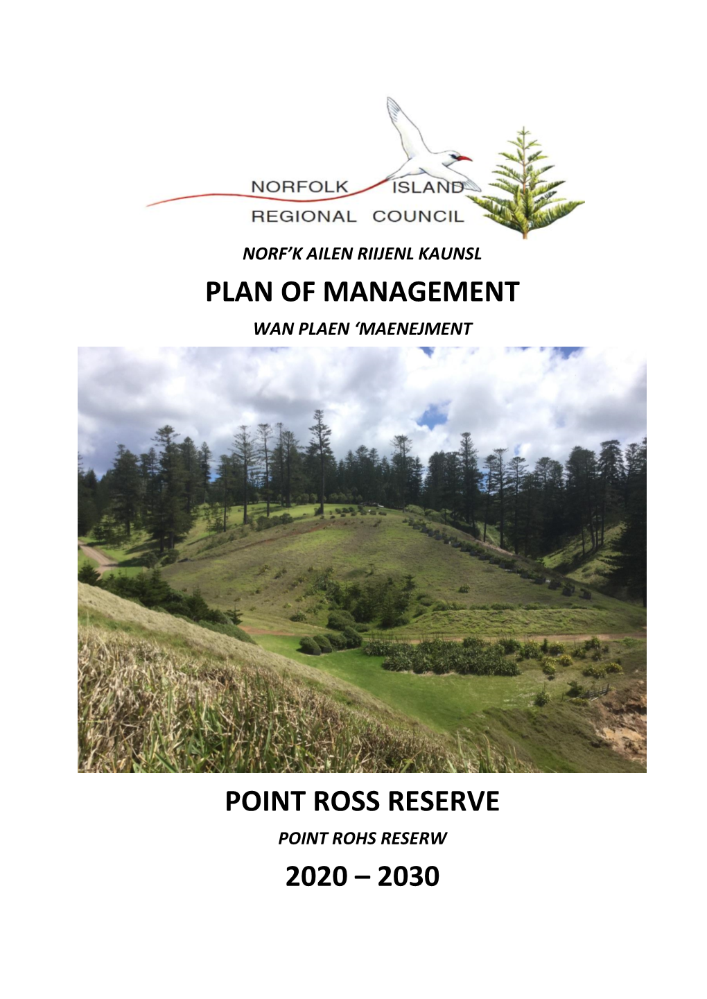 Plan of Management Point Ross Reserve 2020 – 2030