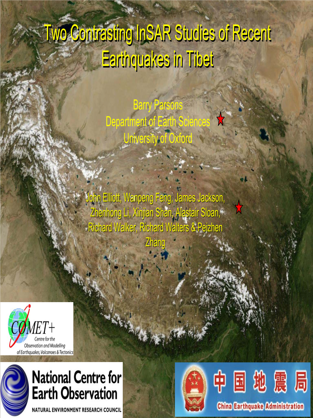 Two Contrasting Insar Studies of Recent