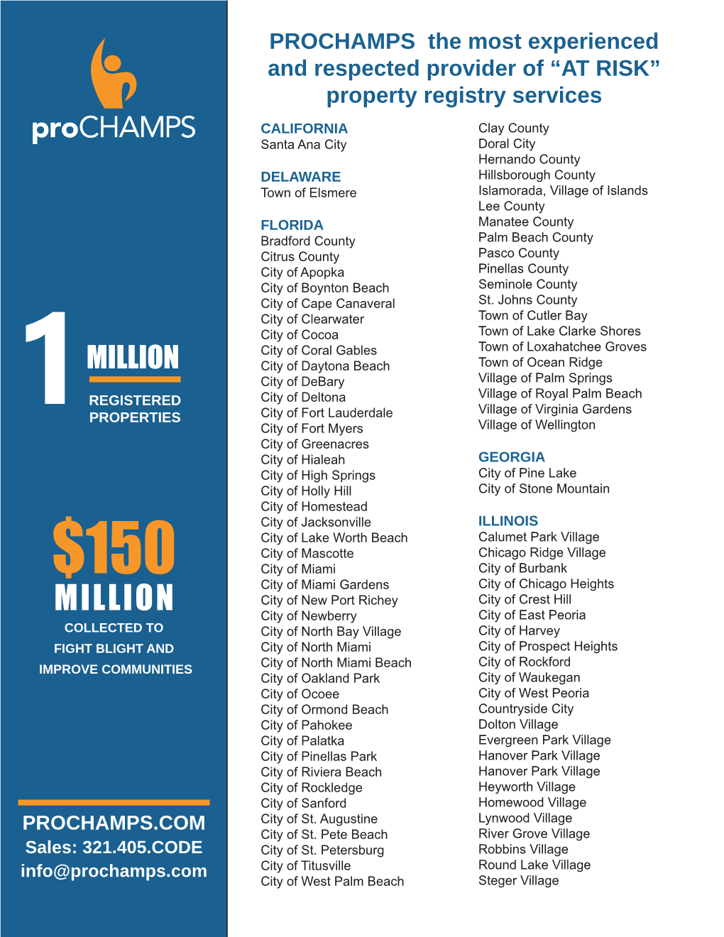 PROCHAMPS the Most Experienced and Respected Provider Of